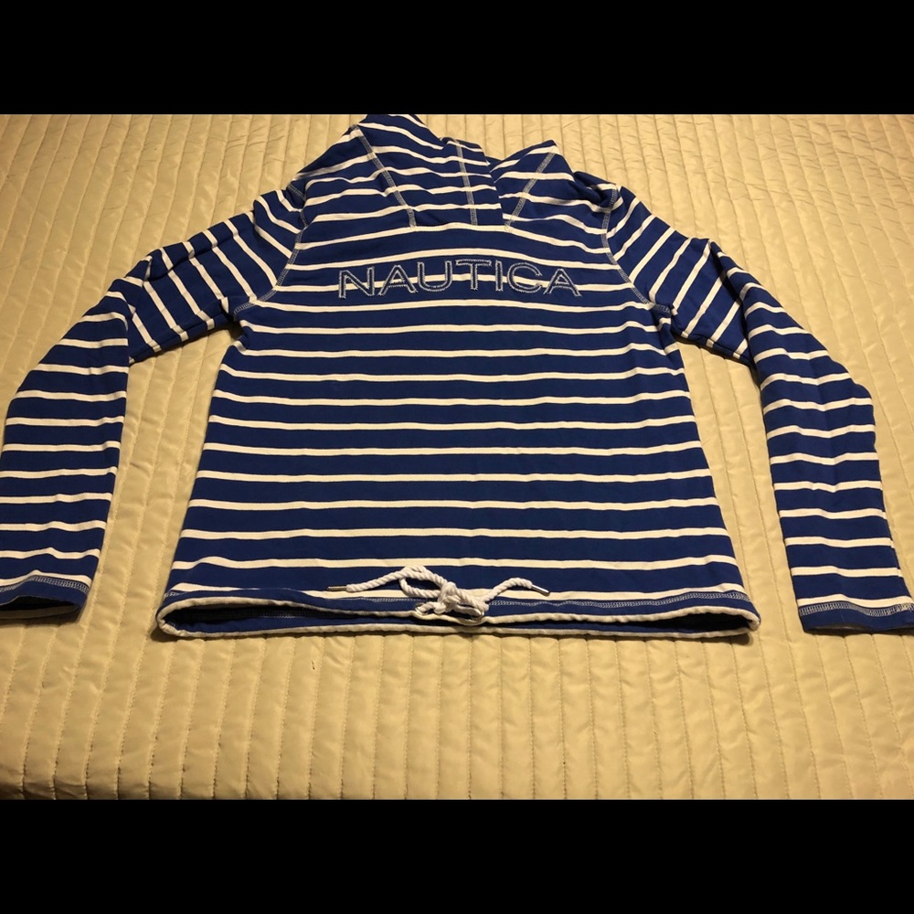 Royal Blue Nautica Hooded Sweater